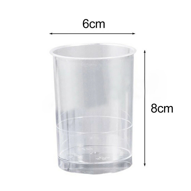 10 τμχ Στρογγυλή μους για κέικ Κύπελλα για επιδόρπιο Clear Plastic Drink Wine Jelly Tumbler Cup Ποτήρια Ποτήρια για πάρτι Κύπελλα Αξεσουάρ γενεθλίων