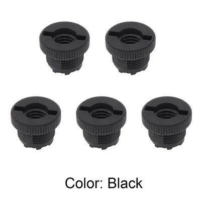 5 vnt. 3/8 moteriškas į 5/8 vyriškas sraigtinis adapterio keitiklis mikrofono stovui, mikrofono stovo laikiklio adapteris aukso juodos spalvos priedai