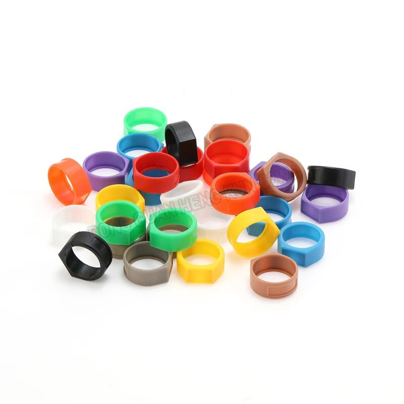 2 vnt Mikrofono besisukantis spalvotas žiedas YS-CCR, skirtas YS136N / YS137N XLR kištuko besisukantis žiedas kelių spalvų žymeklio žiedas 10 spalvų