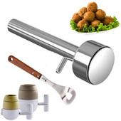 Mėsos kukulių gaminimo aparatas Didelis falafelinis rutuliukas, skirtas formuoti Mėsos presavimo įtaisus iš nerūdijančio plieno nelipnus mėsos kukulių virtuvės įrankis