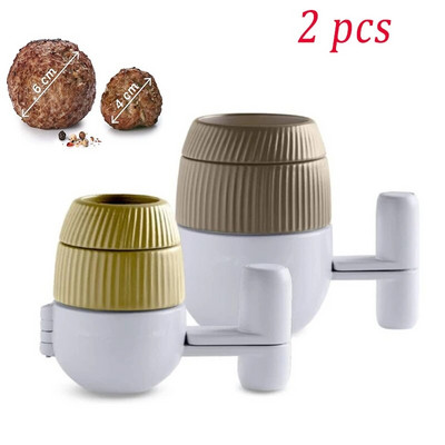 Mėsos kukulių gaminimo aparatas Didelis falafelinis rutuliukas, skirtas formuoti Mėsos presavimo įtaisus iš nerūdijančio plieno nelipnus mėsos kukulių virtuvės įrankis