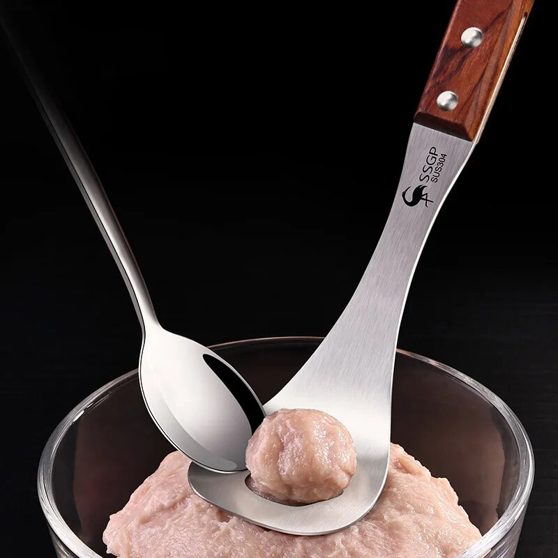 Mėsos kukulių gaminimo aparatas Didelis falafelinis rutuliukas, skirtas formuoti Mėsos presavimo įtaisus iš nerūdijančio plieno nelipnus mėsos kukulių virtuvės įrankis