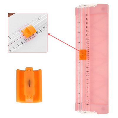 Paper Trimmer Spare Knife Paper Cutter Metal Blade Sliding Convenient with Automatic Security Safeguard for Coupon Craft Photos
