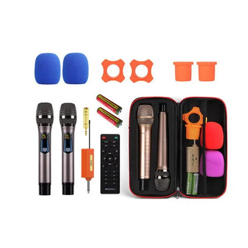 Kutija za pohranu kutije za prijenosni bežični mikrofon, velika putna torba Otporna na udarce EVA tvrda torba za mikrofon za putovanje, kampiranje, poslovno putovanje