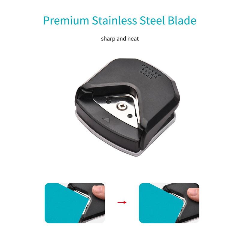 Kampinis apvalus perforatorius R4 Mini nešiojamas apvalus kampinis kirptuvas, 4 mm, skirtas Card Craft iškarpų knygelių vyniojamajam popieriui lipdukas „Pasidaryk pats“