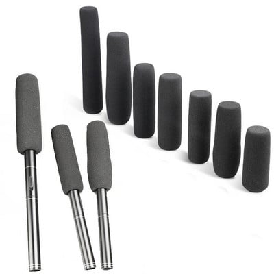 Long Microphone Sponge For Interview dedicated Thicken Mic Cover Foam Professional WindScreen Protective Soft Microphone Cap