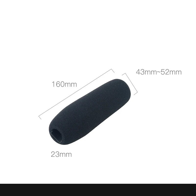 Dugačka spužva za mikrofon za intervju namijenjena podebljanoj pjeni za pokrivanje mikrofona Profesionalna zaštitna mekana kapica za mikrofon za vjetrobran