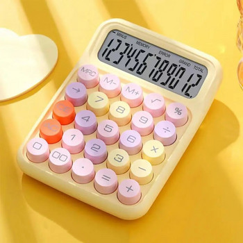 Нов калкулатор Преносими механични бутони Калкулатор, лесен за използване за офис, училище, дома, ретро настолни канцеларски материали