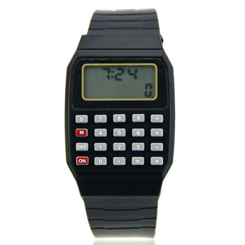 Детски електронен калкулатор Силиконова дата Ръчен часовник с многофункционална клавиатура