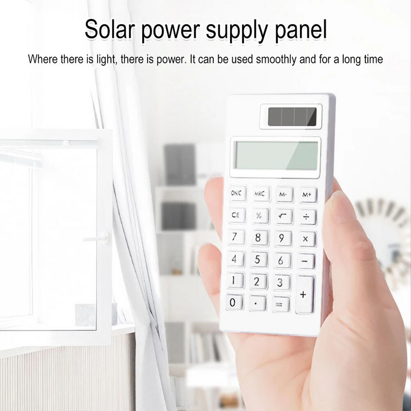 Mini 12-bitni mute kalkulator Studentski pribor Ultratanki mali solarni kalkulator Školski i uredski elektronički kreativni kalkulator