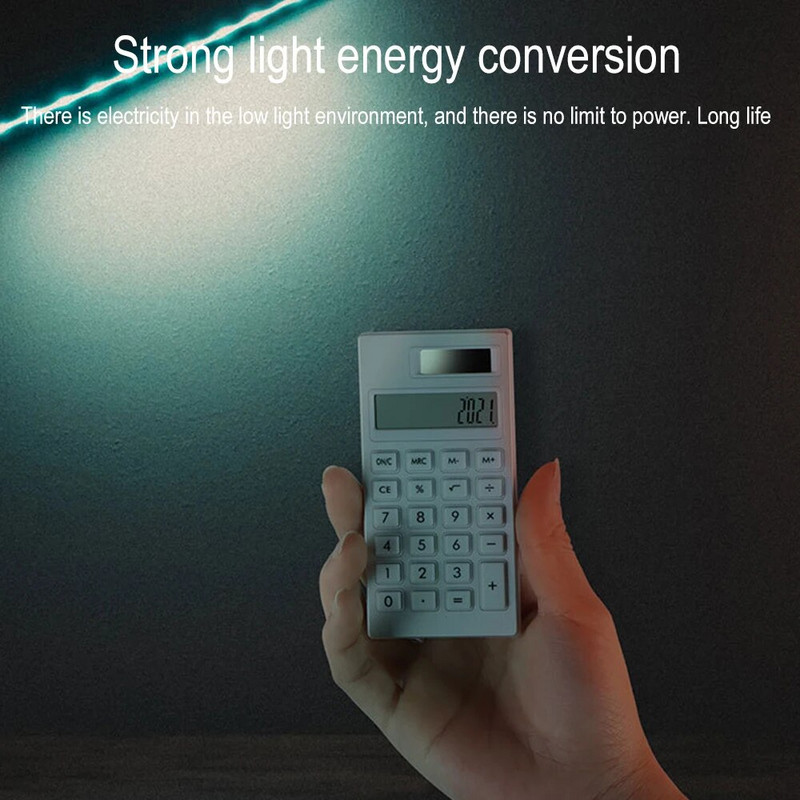 Mini 12-bitni mute kalkulator Studentski pribor Ultratanki mali solarni kalkulator Školski i uredski elektronički kreativni kalkulator