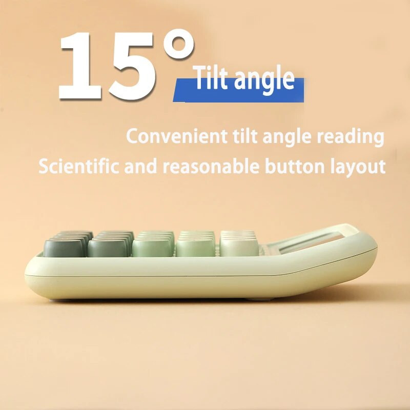 Coreea Kawaii Calculator Cartoon Candy Color Silențios Tastatură mecanică Calculator de birou pentru învățare financiară și contabilă