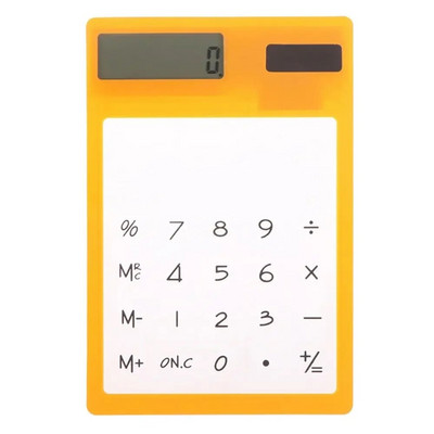 Loovus kaasaskantav läbipaistev multikas 8-kohaline päikeseenergia minikalkulaator kontorikooli kirjatarvete jaoks