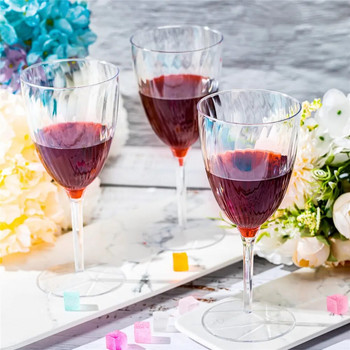 8 τμχ Πλαστικά ποτήρια σαμπάνιας 8 ουγκιές σκληρά ποτήρια κρασιού μιας χρήσης Mimosa Wedding Drinking Toasting Life Πλαστικό φλάουτο σαμπάνιας