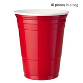 LBER 50Db/Szett 450Ml Piros eldobható műanyag pohár Party Cup bár Étterem kellékek Háztartási cikkek otthoni kellékekhez