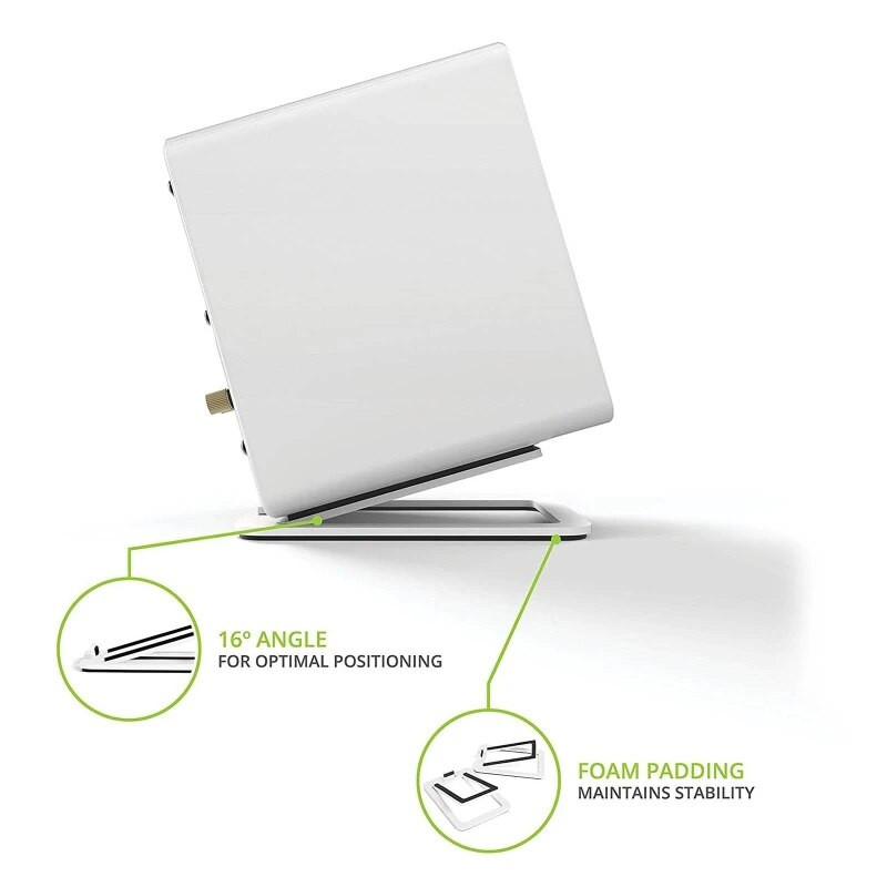 Βάση στήριξης ηχείων επιτραπέζιου υπολογιστή με γωνία 16° Ανθεκτική μεταλλική βάση ήχου για τα εξαρτήματα ενεργών ηχείων YU4 της Kanto