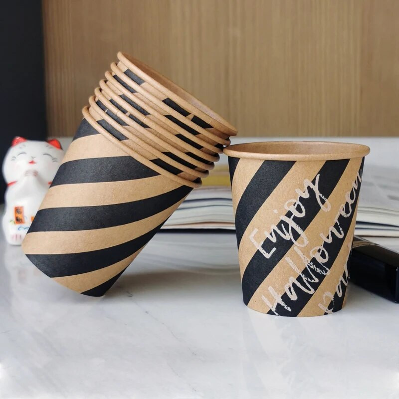 40kom/pakiranje 7oz 200ml šalica od kraft papira jednokratna šalica za kavu šalica za vruće piće