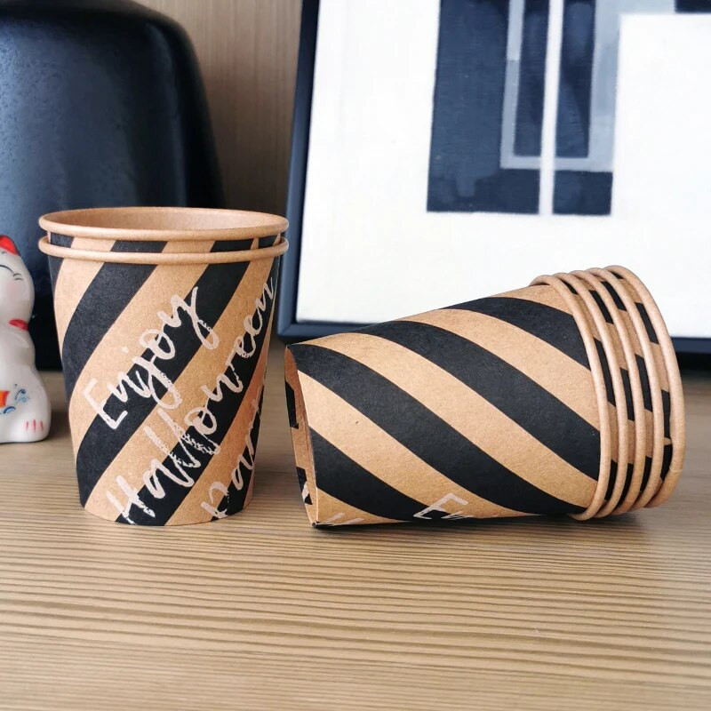 40kom/pakiranje 7oz 200ml šalica od kraft papira jednokratna šalica za kavu šalica za vruće piće