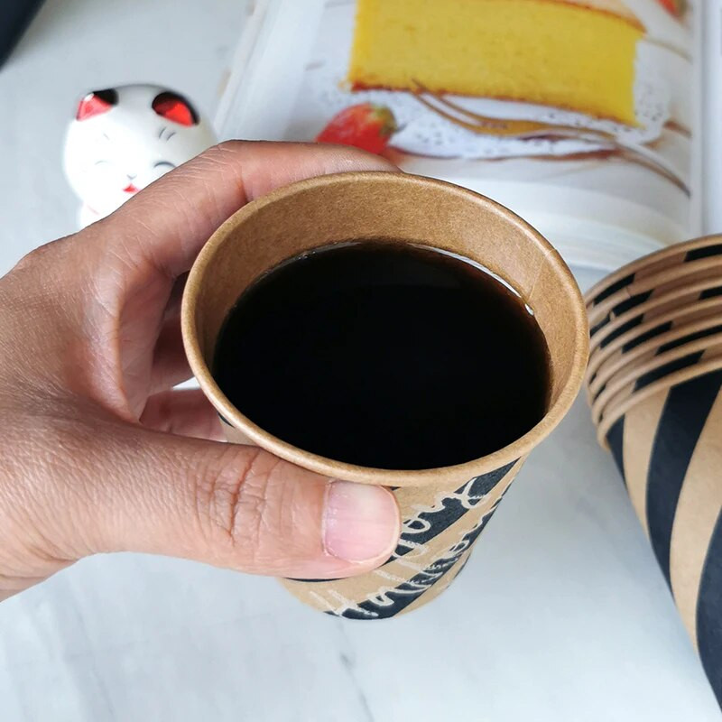 40kom/pakiranje 7oz 200ml šalica od kraft papira jednokratna šalica za kavu šalica za vruće piće