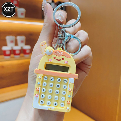 Prijenosni privjesak za ključeve 8 Digitalni mini kalkulator Džepni elektronički kalkulator sa slatkim crtićima Školski uredski pribor za dječji dar