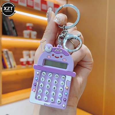 Prijenosni privjesak za ključeve 8 Digitalni mini kalkulator Džepni elektronički kalkulator sa slatkim crtićima Školski uredski pribor za dječji dar