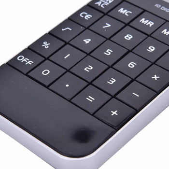 Студентски мини офис джобен универсален дисплей бял електронен цифров калкулатор черен
