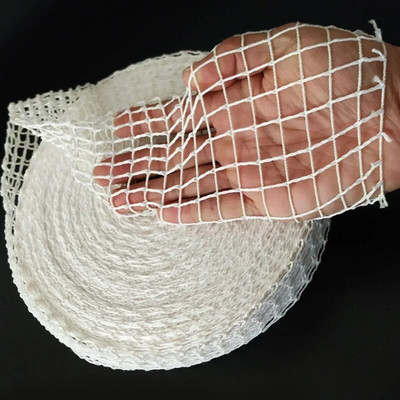 Διχτυωτό κρέας 3/5 μέτρα Ζαμπόν λουκάνικο Δίχτυ κρεοπωλείου λουκάνικο δίχτυ ρολό Μαγειρικής χοτ ντογκ λουκάνικο Εργαλεία συσκευασίας Τσάντα κορδόνι