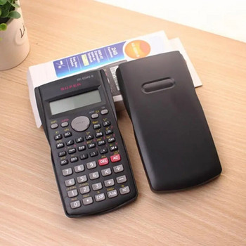 Научен калкулатор Професионален 12-цифрен инженерен калкулатор 2 реда Функция Математически калкулатор Голям дисплей за класна стая