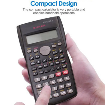 Научен калкулатор Професионален 12-цифрен инженерен калкулатор 2 реда Функция Математически калкулатор Голям дисплей за класна стая