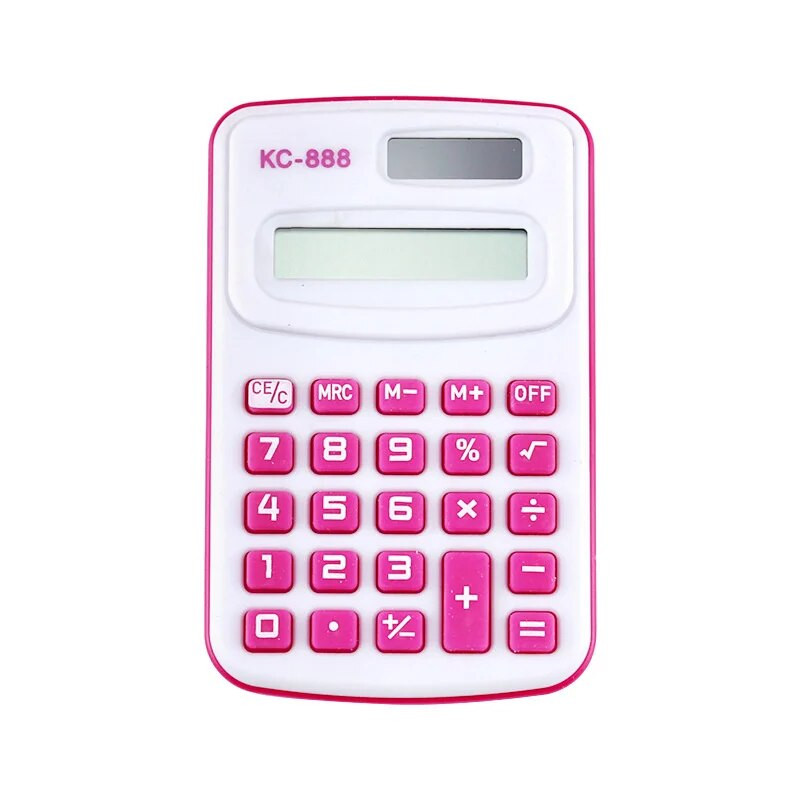 Mini Calculator Office Mini Culoare Drăguț Calculator portabil Candy Color Design Drăguț 8 cifre LED Calculatoare Calculator student