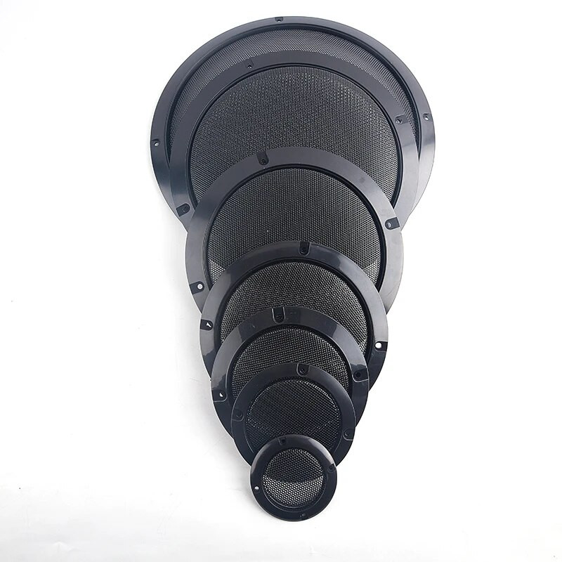 2 3 4 5 6 8 10 colių garsiakalbio tinklelio dangtis Aukštos kokybės automobilių namų tinklinis korpusas Garsiakalbiai plastikinis rėmas metalinis geležinės vielos grotelės