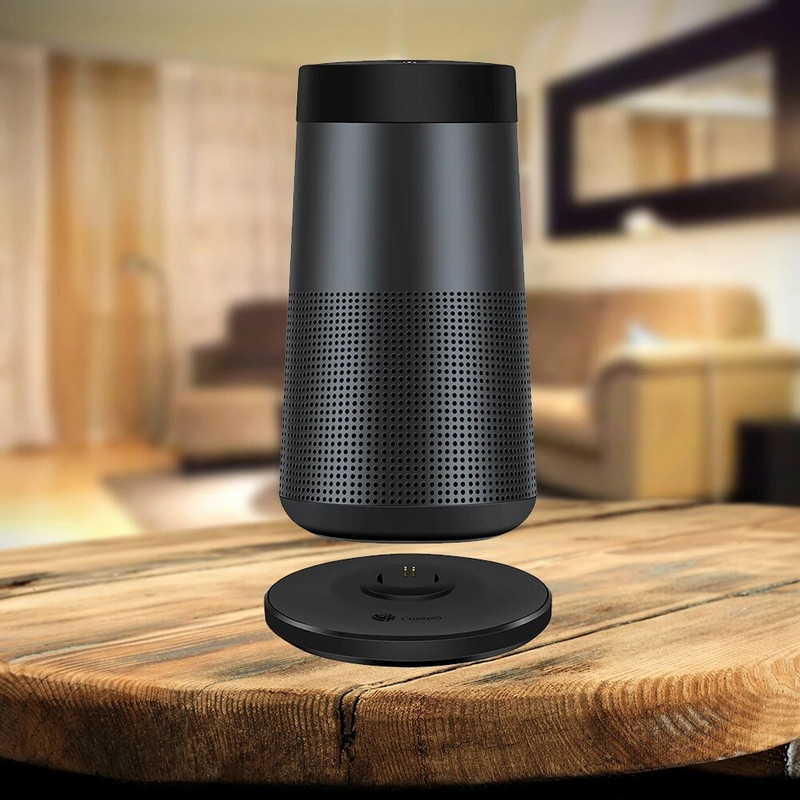 USB įkrovimo dėklo laikiklis DC 5V 1,5A įkroviklio pagrindas, skirtas Bose SoundLink Revolve+/Revolve+ II, skirtas Bose SoundLink Revolve/Revolve II