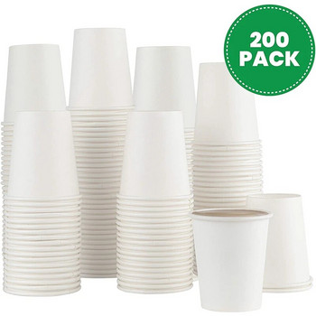 Хартиени чаши, малка баня за еднократна употреба, еспресо, дозатор за чаши за вода за уста, чаши за еднократна употреба, чаша за кафе (опаковка от 200) 5 унции
