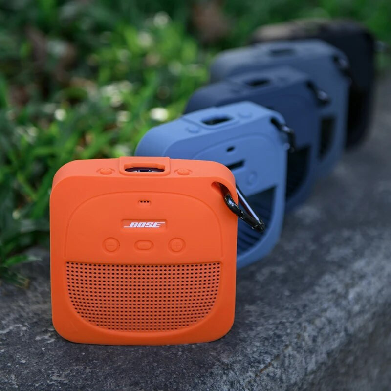 Nešiojamas apsauginis „Bluetooth“ garsiakalbio dėklas, skirtas „Bose SoundLink Micro“ smūgiams atsparaus minkšto silikono gelio dangtelio konteineriui