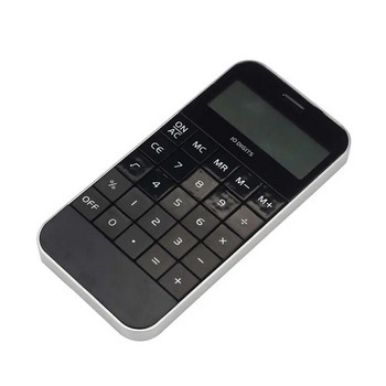 Моден преносим промоционален универсален дисплей, джобен цифров калкулатор, черно-бял електронен