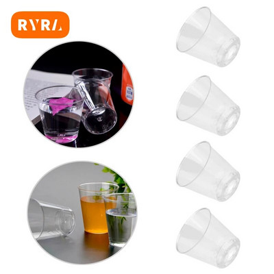 20 DB Mini átlátszó műanyag eldobható party shot szemüvegek zselés poharak Gobelet műanyag poharak születésnapi konyhai kiegészítők