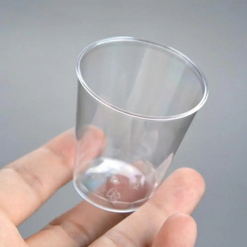 20/40 БР. Прозрачни пластмасови чаши за еднократна употреба Пикник на открито Рожден ден Кухня Парти Пластмасови чаши за еднократна употреба за сватба Коледа 30 ml