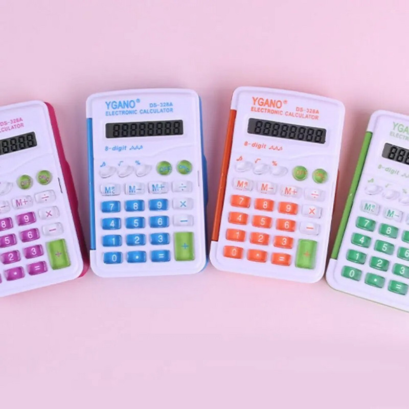 Studentų raštinės reikmenų apskaitos įrankis Flip Accountant Calculator Elektroninis skaičiuotuvas su Cover Mini Calculator