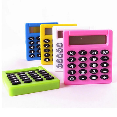 Papetarie Boutique Patrat Mic Personalizat Mini Calculator Creativ Candy Color Scoala Electronica de Birou Calculator cu 8 cifre