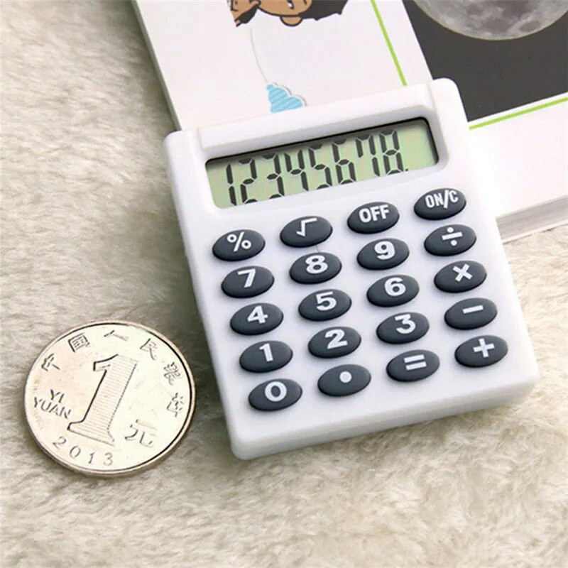 Boutique Kanceliarinės prekės Small Square Personalized Mini Creative Calculator Candy Color School Office Electronics 8 skaitmenų skaičiuotuvas
