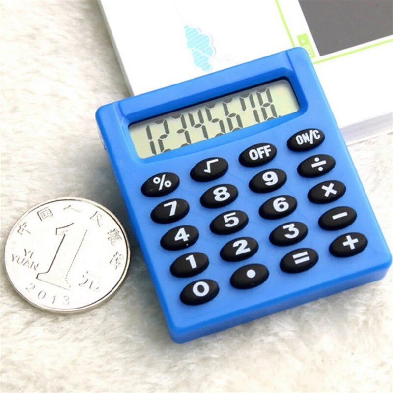Boutique Kanceliarinės prekės Small Square Personalized Mini Creative Calculator Candy Color School Office Electronics 8 skaitmenų skaičiuotuvas