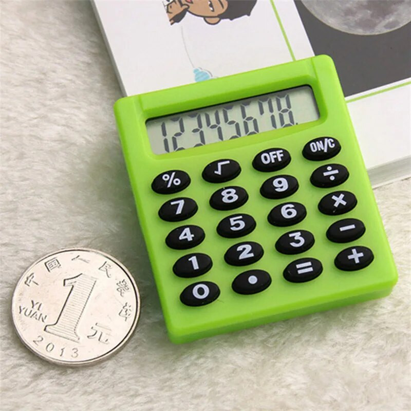 Boutique Kanceliarinės prekės Small Square Personalized Mini Creative Calculator Candy Color School Office Electronics 8 skaitmenų skaičiuotuvas