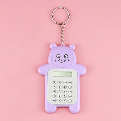 Animacinių filmų kišeninis mini skaičiuotuvas Rankinis kišeninis monetų baterijos Skaičiuoklė Nešiotis priedai Calculadoras Mokyklos biuro skaičiuoklė