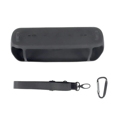 Naujausias 2022 m. kelioninis silikoninis dėklo dangtelis su dirželio karabine, skirtas Anker Soundcore Motion+ belaidžiam Bluetooth garsiakalbiui Dropshipping