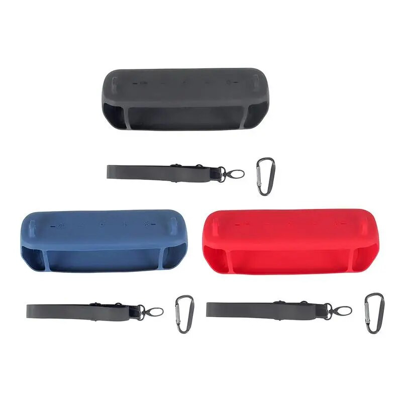 Naujausias 2022 m. kelioninis silikoninis dėklo dangtelis su dirželio karabine, skirtas Anker Soundcore Motion+ belaidžiam Bluetooth garsiakalbiui Dropshipping