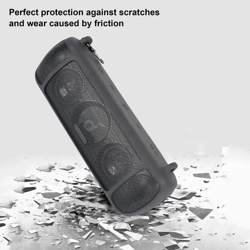 Naujausias 2022 m. kelioninis silikoninis dėklo dangtelis su dirželio karabine, skirtas Anker Soundcore Motion+ belaidžiam Bluetooth garsiakalbiui Dropshipping