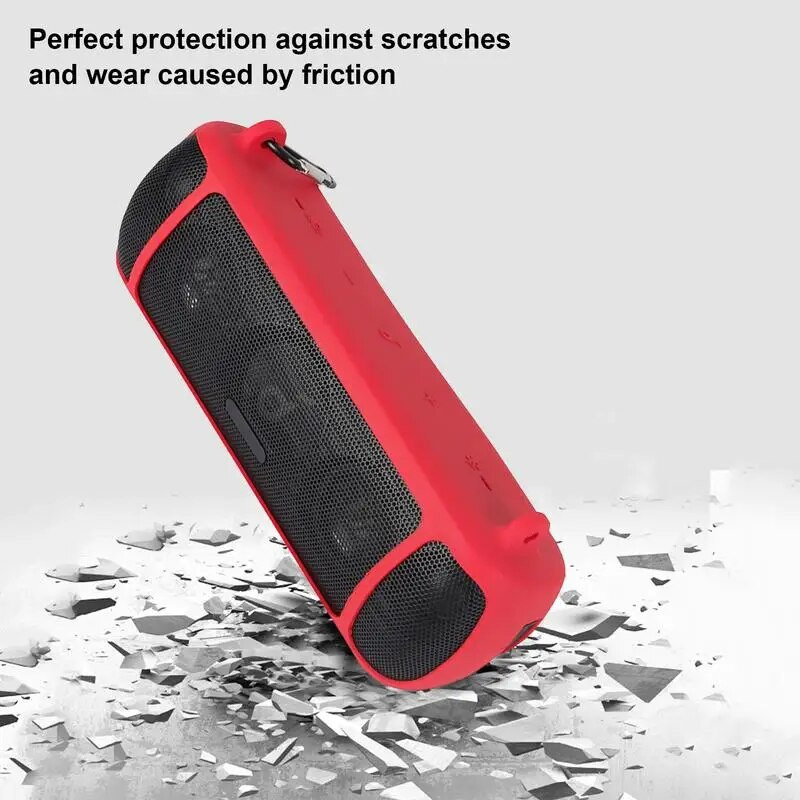 Naujausias 2022 m. kelioninis silikoninis dėklo dangtelis su dirželio karabine, skirtas Anker Soundcore Motion+ belaidžiam Bluetooth garsiakalbiui Dropshipping