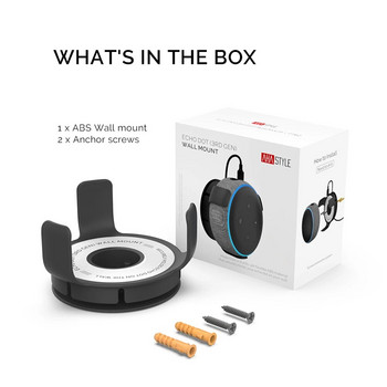 Стойка за стенен монтаж на високоговорител за Amazon Echo Dot 3-то поколение Държач на кутията за вътрешна звукова кутия За echo dot 3 Поддържаща скоба