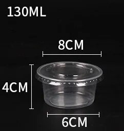 50 vnt Pudingo puodeliai su dangteliais Plastikinės dėžutės Ledų putėsiai Desertų pikniko pakavimas Desertų puodeliai su dangteliu 250ml/300ml