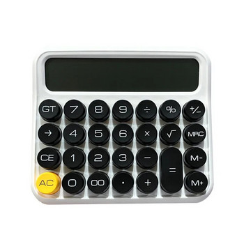 Бутикови канцеларски материали Малък квадратен калкулатор Персонализиран голям LCD екран Соларен офис калкулатор Училищен двоен преносим